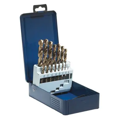 WALTER 01E606 - SST+ 135° 15-Piece Cobalt Drill Bit Set (1/16"-1/2" (by 32nds))