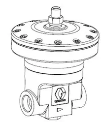 GRACO 2008938 - Elite Fluid Pressure Regulator, ORFS, P60-VP, DN7