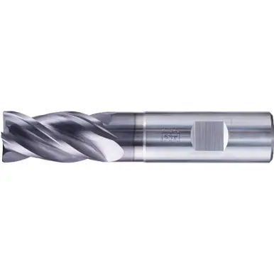 PFERD 23000147 - Chamfered End Mill, 4 flutes 20mm Dia, 38mm APMX, 104mm OAL, Weldon shank, Uni