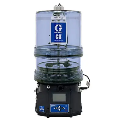 GRACO 96G601 - G3 Max Cellular Grease Lube Pump, 12 VDC, 4L, Follower Plate, Level Sensor