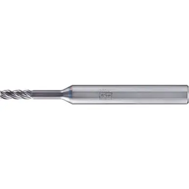PFERD 23000148 - Chamfered End Mill, 4 flutes 3mm Dia, 8mm APMX, 57mm OAL, cylindrical shank, U