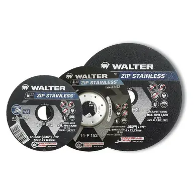 WALTER 11F072 - 7" x 1/16" x 7/8" ZIP STAINLESS Cut-Off Wheel Type 1 (25pk)