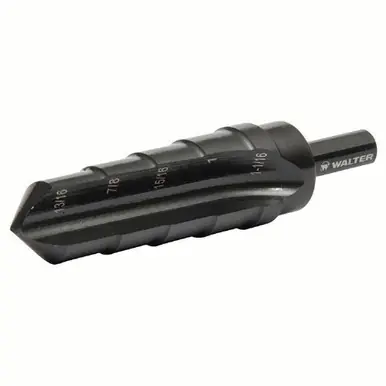 WALTER 01W153 - 13/16"-1 1/16" (by 1/16")" Multi-Step Reamer Reamer 3-Flats, Reduced Shank
