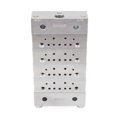 GRACO 24G486 Trabon MSP Divider Valve - 4 Section Base Plate Assemblies - NPSF