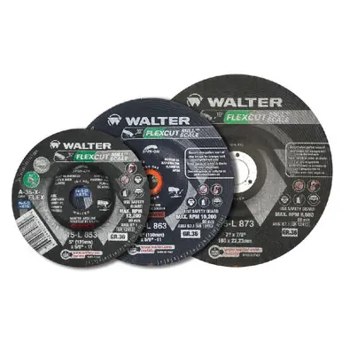 WALTER 15L873 - 7" FLEXCUT Mill Scale Grinding Wheel Type 29 (25pk)