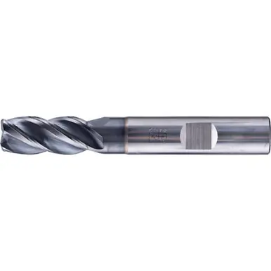 PFERD 23000167 - 1.5mm Radiused End Mill, 4 flutes, 12mm Dia, 26mm APMX, 83mm OAL, Weldon shank