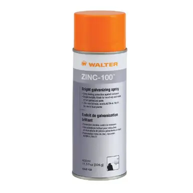 WALTER 53H102 - ZINC-100 Spray 11.5 oz (326 g) (12pk)