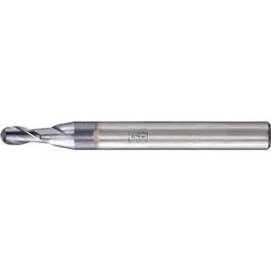 PFERD 23000101 - Ball Nose End Mill, 2 flutes, 4mm Dia, 8mm APMX, 54mm OAL, cylindrical shank
