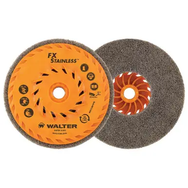 WALTER 07X502 - 5" FX STAINLESS Cup Wheels Conditioning Disc (5pk)