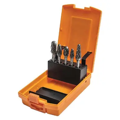 WALTER 01V995 - 5 PC-Piece Carbide Burr Set 1/4" Shank