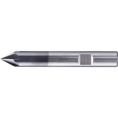 PFERD 23000118 - Deburring End Mill, 6 flutes, 60°, 10mm Dia, 8.7mm APMX, 72mm OAL, Weldon shan