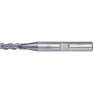 PFERD 23000132 - Chamfered End Mill, 3 flutes, 4mm Dia, 11mm APMX, 57mm OAL, Weldon shank, Univ