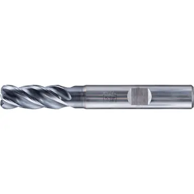 PFERD 23000159 - 1.5mm Radiused End Mill, 4 flutes, 8mm Dia, 19mm APMX, 63mm OAL, Weldon shank