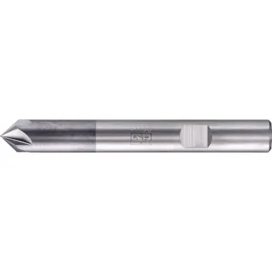 PFERD 23000121 - Deburring End Mill, 5 flutes, 90°, 8mm Dia, 4mm APMX, 63mm OAL, Weldon shank