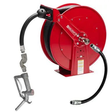 Reelcraft FD84050-OLP-KIT - 1" x 50 ft. Fuel Reel w/ Hose, Dispenser & Inlet Hose