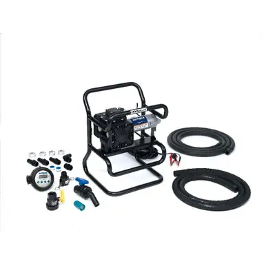 FILL-RITE SS435B - 12V Chemical Transfer Pump, Chemtraveller w/ Meter & Hose