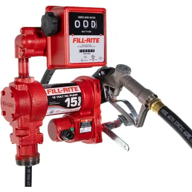 FILL-RITE FR1211HL - 12V 57 LPM Fuel Transfer Pump w/ Meter & Nozzle