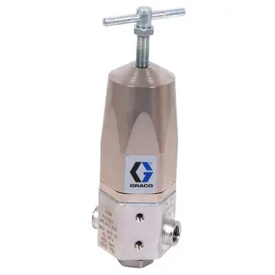 GRACO 240198 - Mini High Pressure Fluid Regulator, 150-1200 PSI Range, 1500 PSI Max Inlet, Stainless