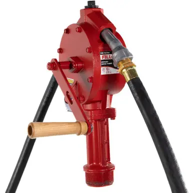 FILL-RITE FR112 - Rotary Hand-Operated Fuel Transfer Pump w/ Nozzle Spout