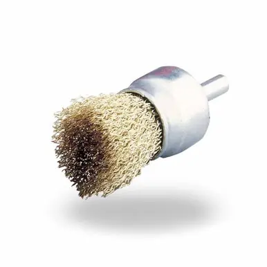 JAZ 94100 - 1" DIY Crimped End Brush, .012" Steel (Coarse), 1/4" Shank (10pk)
