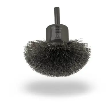 JAZ 11030 - 4" Flared Crimped End Brush, .014" 302SS, 1/4" Shank (10pk)