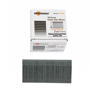 Spotnails 16240 - 2-1/2" Galvanized 16ga. Finish Nails, 2500ct
