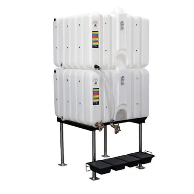 Rhino Tuff Tanks RTT-6220-NV 120/120 Gallon Gravity Feed Tank Package