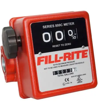FILL-RITE 807C - 5-20 GPM 3-Digit Mechanical Fuel Transfer Meter