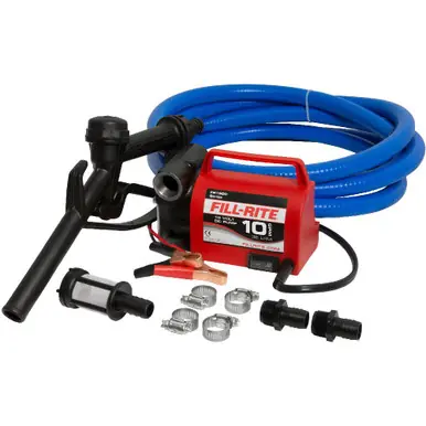 FILL-RITE FR1614 - 12V 10 GPM Fuel Transfer Pump w/ Nozzle