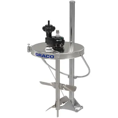 GRACO 26B632 - Heavy Duty Back-Geared Radial Piston Agitator w/ Elevator & Drum Cover