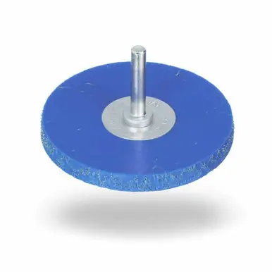 JAZ 95570 - 2-1/2" Encapsulated Stem-Mounted Crimped Wire Wheel, .014" Steel, 1/4" Face Width, (12pk)