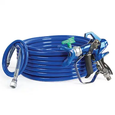 GRACO 19Y490 - Contractor PC Compact Gun, 1/4" x 50‘ BlueMax II Airless Hose, 1/8" x 4.5‘ Whip Hose,