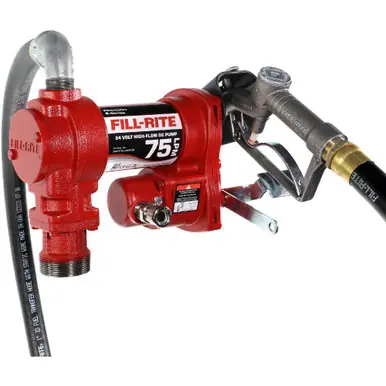 FILL-RITE FR4410H - 24V 75 LPM Fuel Transfer Pump w/ Nozzle