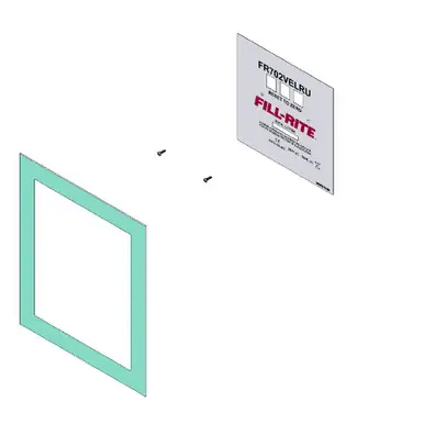 FILL-RITE KIT702VELRUFP - Replacement Face Plate for FR702Velru Cabinet