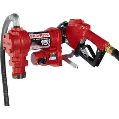 FILL-RITE FR1210HA - 12V 15 GPM Fuel Transfer Pump w/ Nozzle