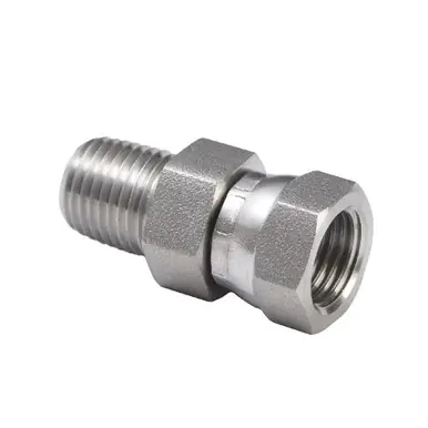 GRACO 114339 - Stainless High-Pressure Swivel Union Fitting, 1/4" NPT, 5000 PSI (345 Bar)