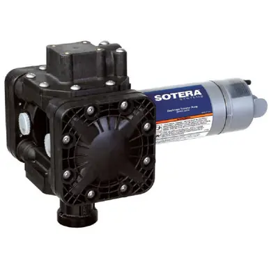 FILL-RITE SS415BX670 - 12V Chemical Transfer Pump, Plastic Straight Flange Mount