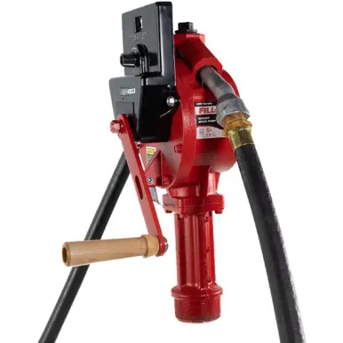 FILL-RITE FR112CL - Rotary Hand-Operated Fuel Transfer Pump w/ Litre Counter & Nozzle Spout