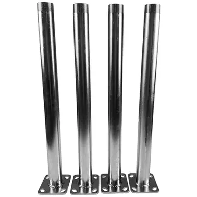 Rhino Tuff Tanks RTT-2241-4 24" Threaded Leg With Foot Flange (Box qty of 4 ea)