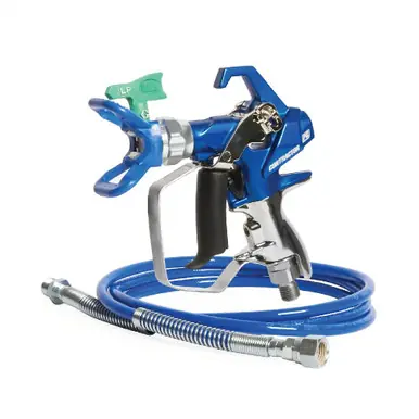 GRACO 19Y445 - Contractor PC Compact Gun, 1/8" x 4.5‘ Whip Hose, RACX LP517 SwitchTip, 3300 PSI