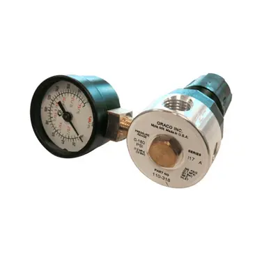 GRACO 110147 – Air Pressure Regulator with Gauge, 1/4" NPT, 0-125 PSI