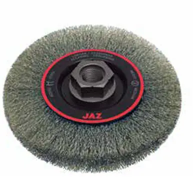 JAZ 78000 - 4-1/2" Crimped Wire Wheel Brush, .012" Steel, 5/8"-11 & M14 x 2.0 Thread