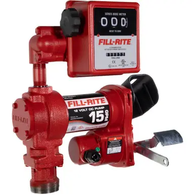 FILL-RITE FR1211HLN - 12V 57 LPM Fuel Transfer Pump w/ Meter