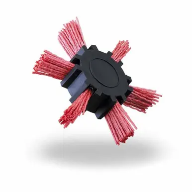 JAZ 97661 - 3" DIY Abrasive Nylon Cup Brush, 80 Grit Aluminum Oxide (Coarse), 1/4" Shank