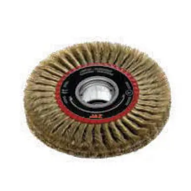 JAZ 38269 - 12" Standard Twist Knot Wire Wheel, 112 Knots (Two Section), .014" Steel, 2" A.H.