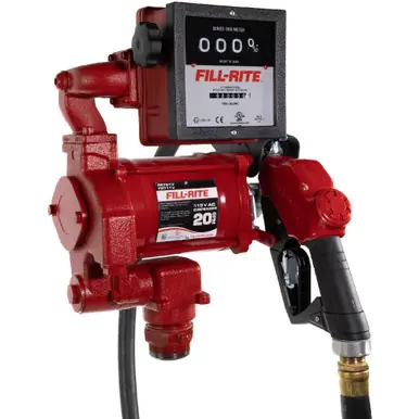 FILL-RITE FR711VA - 115V 20 GPM Fuel Transfer Pump w/ Meter & Nozzle