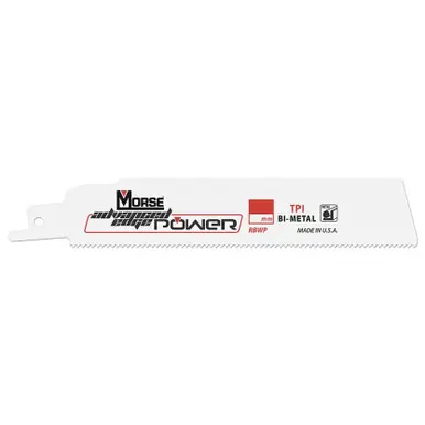 MK Morse RBWP124218B100 - 12" 18 TPI POWER Bi-Metal Reciprocating Saw Blades 100ct