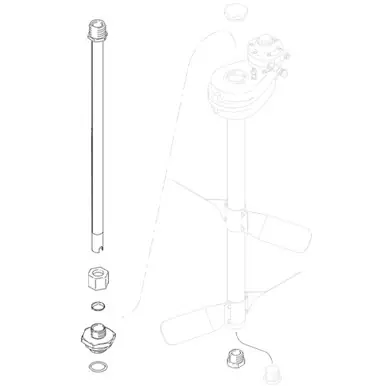 GRACO 238250 - Siphon Tube Kit, Stainless Steel, fits 238157 Heavy-Duty Agitator