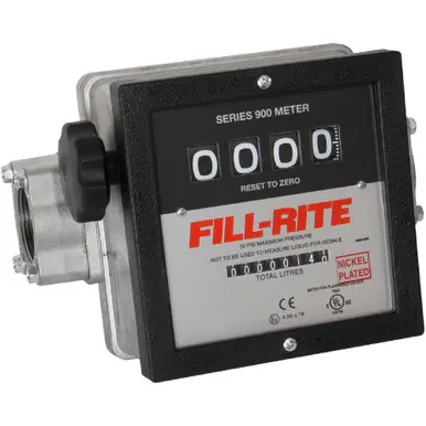 FILL-RITE 901CLN1.5 - 23-151 LPM 4-Digit Mechanical Fuel Transfer Meter