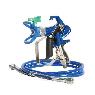 GRACO 19Y446 - Contractor PC Compact Gun, 1/8" x 4.5‘ Whip Hose, RACX FFLP 210 SwitchTip, 3300 PSI